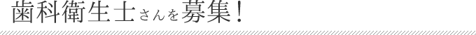 歯科衛生士さん、歯科助手さん募集